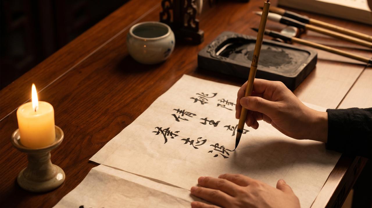 香蕉视频书法艺术视频教程 – 毛笔字入门视频演示，www.dvkwng.cn